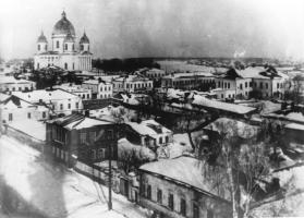 Панорама города Моршанска. Вид на Троицкий собор.