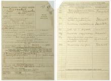 Личный листок по учету кадров М.Н. Реентовича. 3 июля 1946 г. (фрагмент). Ф. Р-1430. Оп.1. Д. 208. ЛЛ.47, 47об. Личный листок по учету кадров М.Н. Реентовича. 3 июля 1946 г. (фрагмент). Ф. Р-1430. Оп.1. Д. 208. ЛЛ.47, 47об.